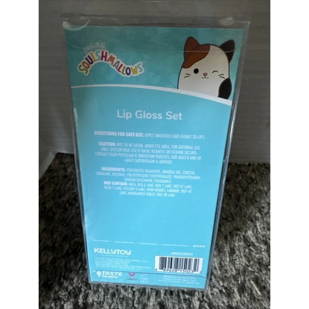 Squishmallows Lipgloss Set Cow and Cat 2023